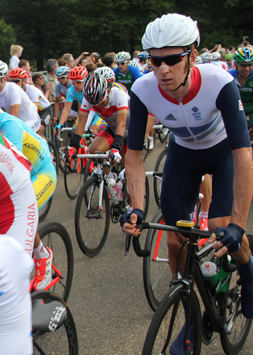 Wiggo in the Olympic Road Race
